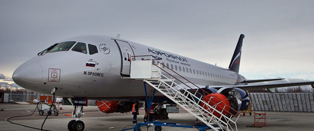 Ein Superjet 100 von Aeroflot: Kein Grounding der Flotte.
