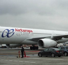 Airbus A330 von Air Europa: Der Jet entging knapp einer Katastrophe.