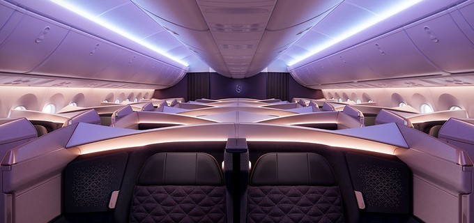 Blick in das Business-Class-Abteil.