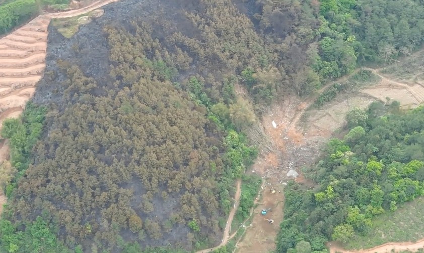 Absturzstelle: Hier prallte der Jet ins Gebirge. 
