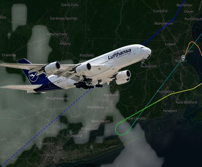 airbus a380 lufthansa washington boston