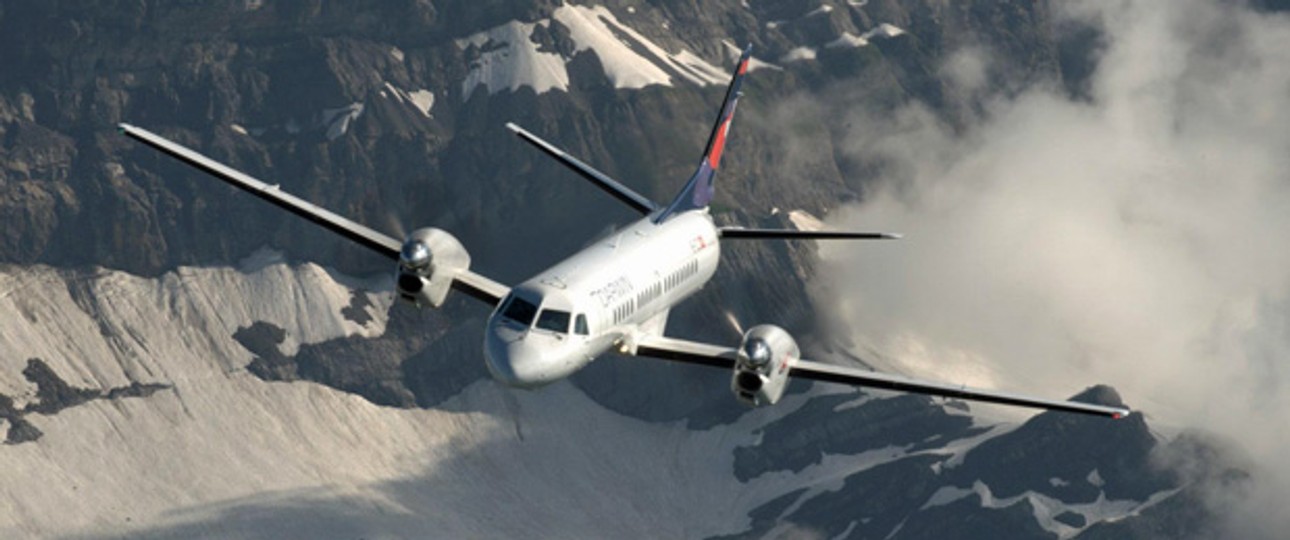 Saab 2000 von Darwin Airline: Die Flieger gehören künftig zu einem Drittel Etihad.