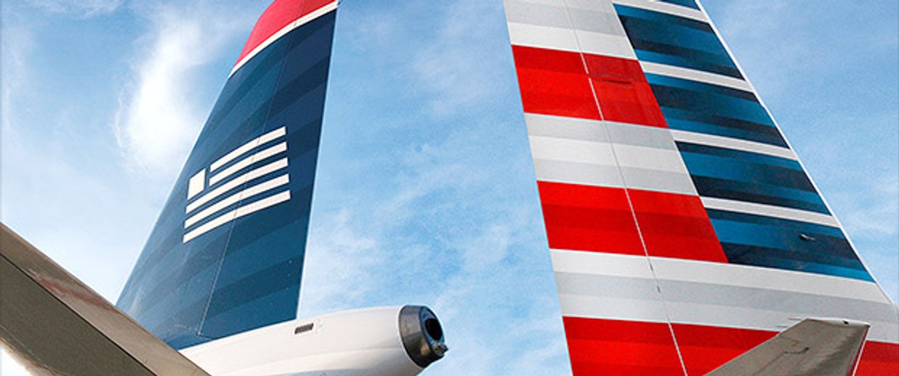 Heckflossen von US Airways und American: Gemeinsame Zukunft ohne Star Alliance.
