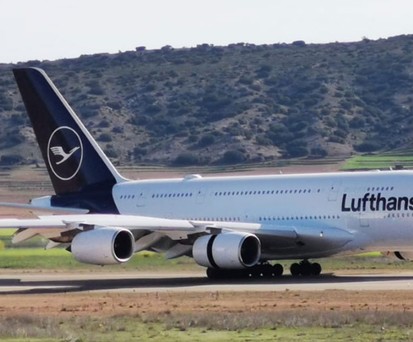 Mittlerweile stehen vier Lufthansa-A380 in Teruel.