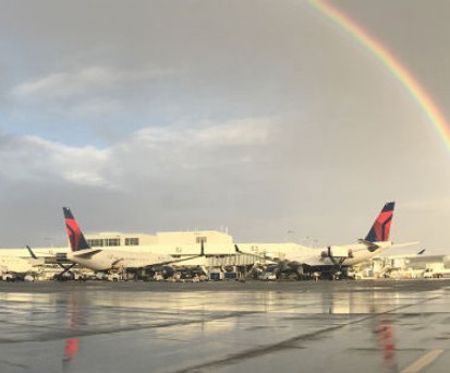 Delta-Flieger: Die Airline könnte sich mit Korean zusammentun.