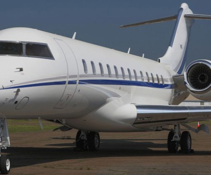 Bombardier Global 6000 in Matterhorn-White: Neues Understatement.