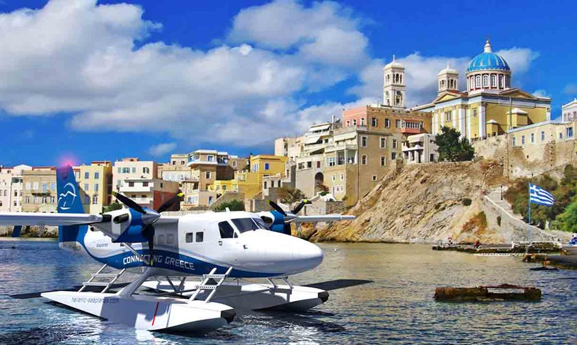 Flieger von Hellenic Seaplanes: Noch gibt es zu wenige Wasserflughäfen.
