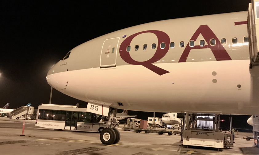 Boeing 777 von Qatar Airways: Teilweise mit leeren Sitzen unterwegs.