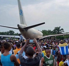 Der verunfallte Airbus A310: Acht tote Anwohner.