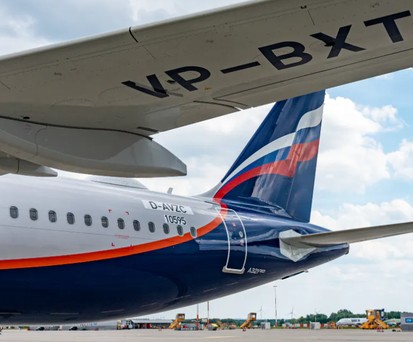 Airbus A321 Neo in Aeroflot-Farben: Ersatzteile gibt es kaum.