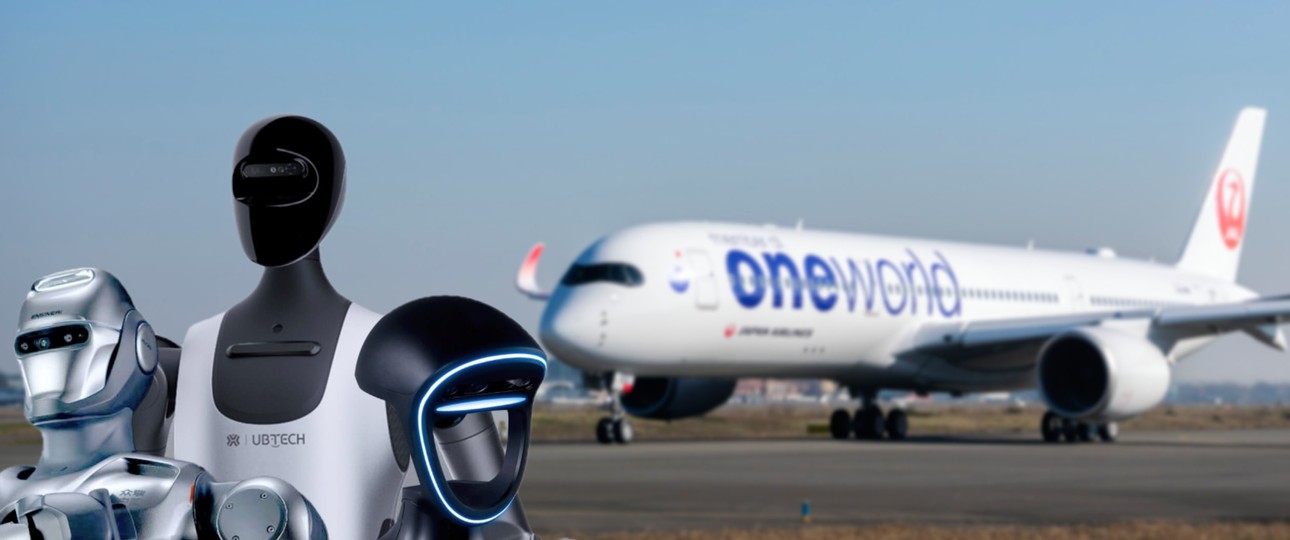 Roboter von GMO und Flugzeug von JAL: Eine gute Kombination?