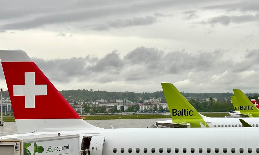 Flugzeuge von Air Baltic und Swiss in Zürich: Künftig wohl seltener gemeinsam zu sehen.