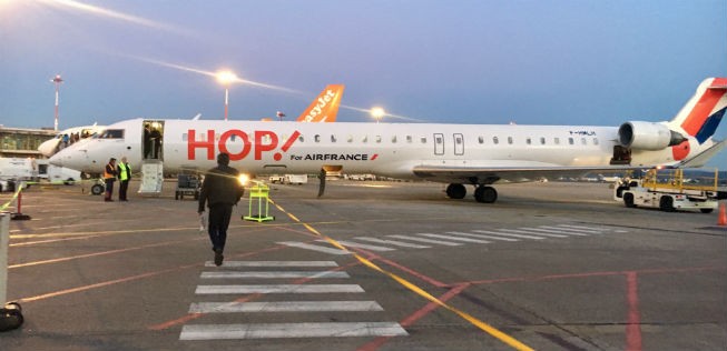 Flieger von Hop und Easyjet in Mulhouse: Piloten beider Airlines könnten streiken.