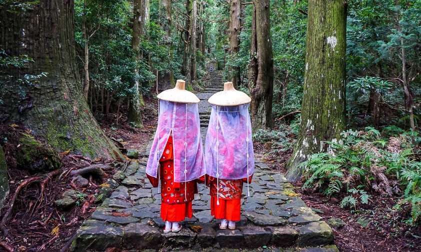 Einer der Pfade auf dem Kumano-Kodo-Pilgerweg