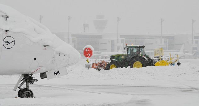 lufthansa schnee muenchen