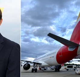 Iberia-Betriebschef Ramiro Sequeira und der erste A321 XLR: Vorerst acht eingeplant.