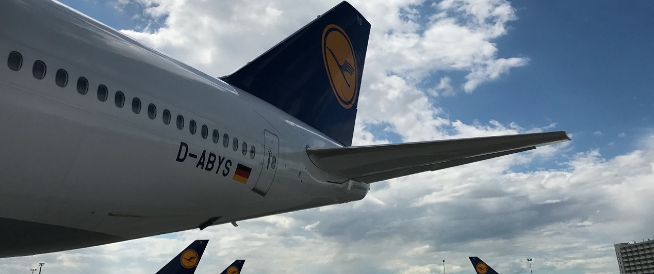 Flugzeug von Lufthansa: Nur noch die wenigsten heben ab.