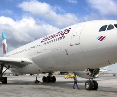 Ein Airbus A330 in Eurowings-Lackierung: Die Fluggesellschaft muss in den USA 225.000 Dollar Strafe zahlen.