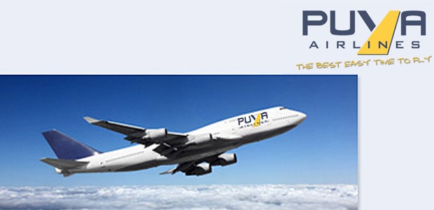 So stellt sich Puya Airlines vor: Kaum Informationen.