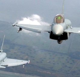 Eurofighter: Die deutschen Kampfjets wurden zur Kontrolle losgeschickt.