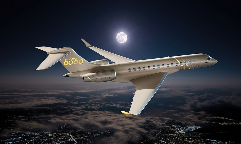 Die Global 8000 ist das neueste Modell von Bombardier. Der kanadische Hersteller streicht vor allem ihre Reichweite von 14.800 Kilometer hervor.