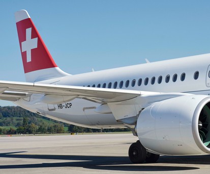 Triebwerke eines Airbus A220-300 von Swiss: Schon der dritte Vorfall.