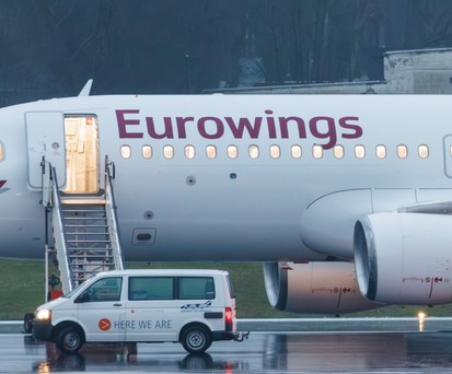 Airbus A320 von Eurowings am Sonntag (18. Februar) ...