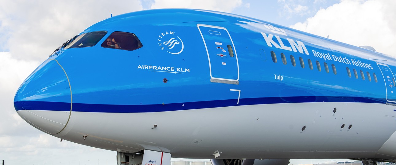 Boeing 787 von KLM: Ein solches Flugzeug transportierte die Sportlerinnen und Sportler.