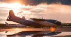 Eine Antonov An-12: Das Flugzeug kann bis zu 20 Tonnen Fracht transportieren.  