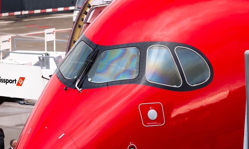 Der erste A350 von Edelweiss ...