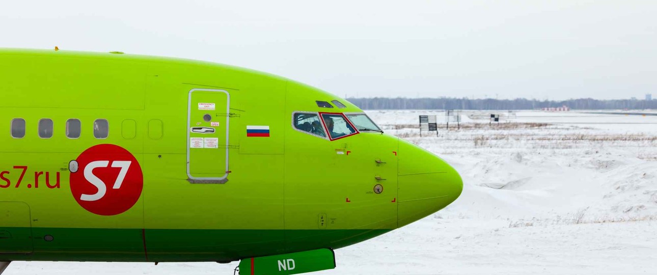 Boeing 737 von S7 Airlines: Russische Fluglinien brauchen westliche Ersatzteile.