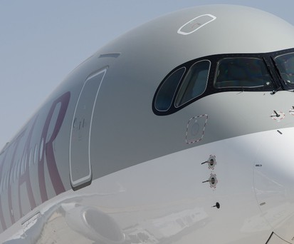 Airbus A350 von Qatar Airways: Ein Jet dieses Typs wird nun umlackiert.
