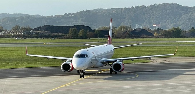 Flieger am Flughafen Graz: Das Geschäft zieht im Vergleich zu den beiden Vorjahren ...