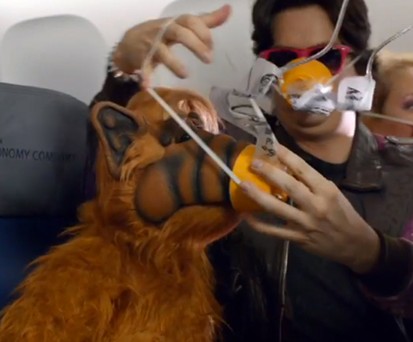 Katzenfresser Alf: Braucht Hilfe mit der Sauerstoffmaske.