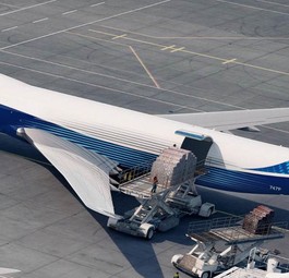 Boeing 747-8 F ohne Triebwerk: Boeing veröffentliche versehentlich diese Werbegrafik.