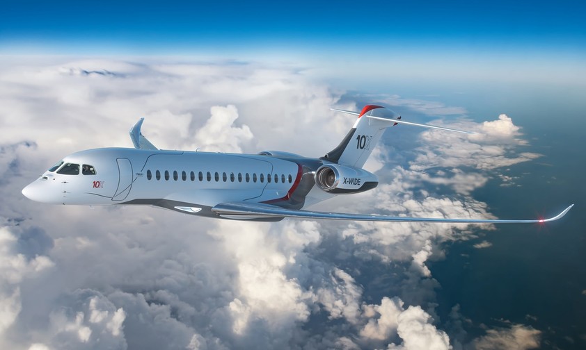 Dassaults neuster Businessjet: Mit der Falcon 10X hat der Flugzeugbauer ein neues Flaggschiff.