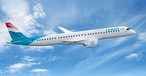 E195-E2 in der Lackierung von Luxair: Die Fluggesellschaft hat vier Maschinen fest bestellt.