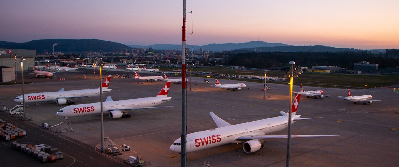 Auch am Flughafen Zürich werden die Abstellplätze...