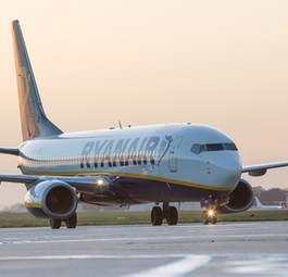 Boeing 737 von Ryanair in Stansted: Die Piloten sind nicht zufrieden.