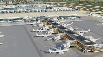 Der sogenannte T-Stiel am Flughafen München: So soll er aussehen.