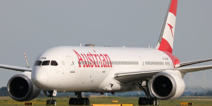 Bei der Ankunft am Austrian-Drehkreuz ...