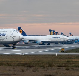 Piste dicht: Zum zweiten Mal benutzt Frankfurt eine Bahn zum Abstellen von Flugzeugen.