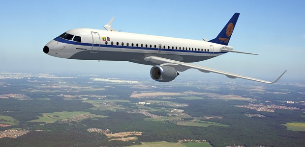 Embraer E190 in den Farben von Myanma Airways: Neuer Kunde.
