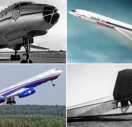 Flieger aus der 100-jährigen Geschichte von Tupolev.