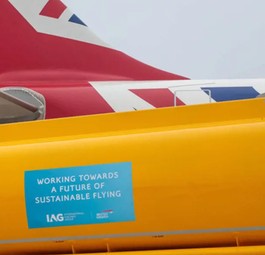 SAF-Betankung eines Flugzeugs von British Airways: IAG hat die Nase vorn.