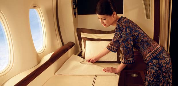 Erstklass-Abteil des Airbus A380: Singapore Airlines will die Kabine erneuern.