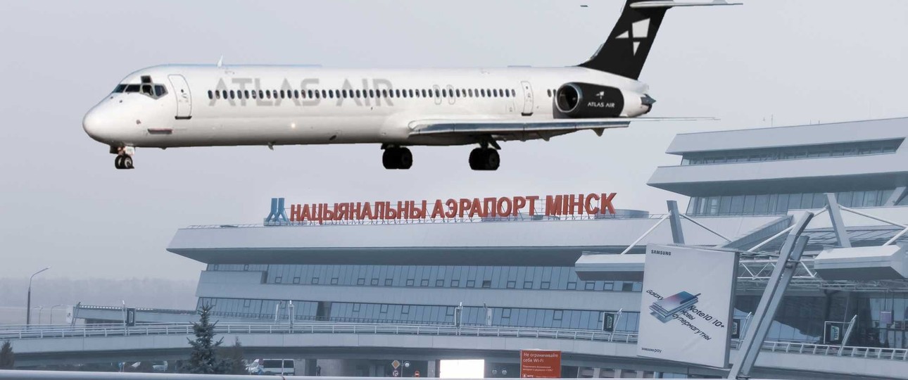 McDonnel Douglas MD-87 in Minsk: Die Verbindung von Atlas Air hielt nur vier Verbindungen.