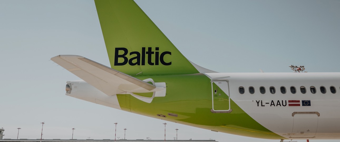 Airbus A220 von Air Baltic: Viel in Zürich zu sehen.