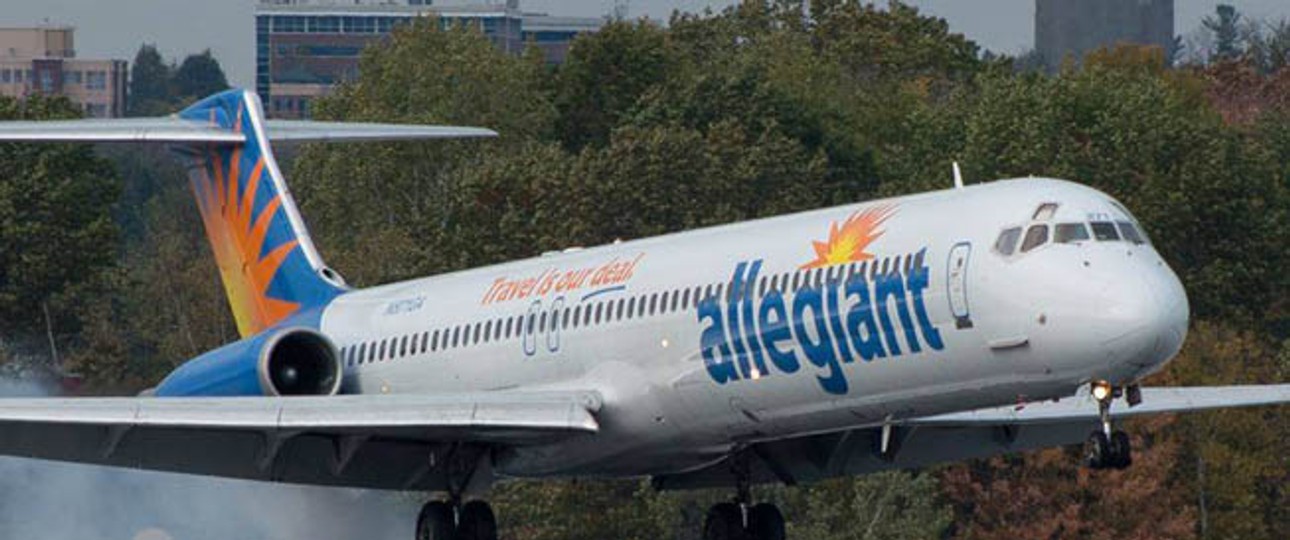 MD-80 von Allegiant Air: Die Crew drängte auf eine Notlandung.