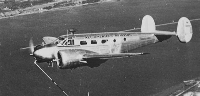 Begonnen hat die Geschichte von US Airways 1937 mit der Gründung von All American Aviation. Hier eine <span class="Apple-style-span">Beech D-18C im Jahr 1946.</span>